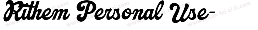 Rithem Personal Use字体转换